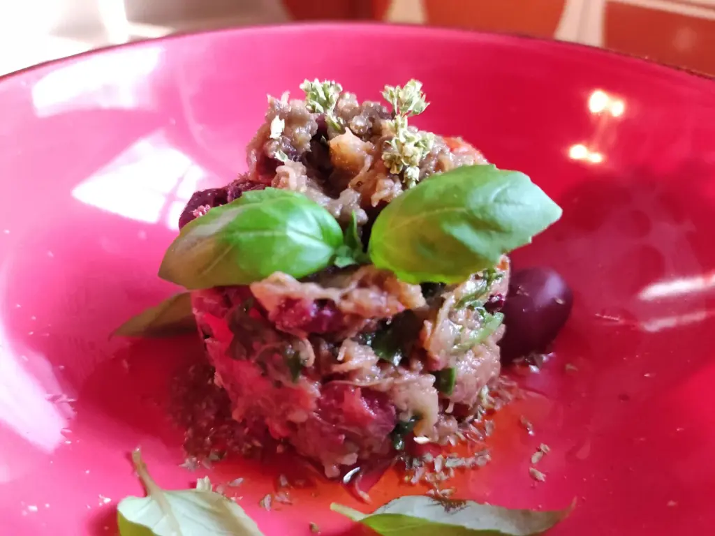 Battuto di melazane al forno alla Mediterranea